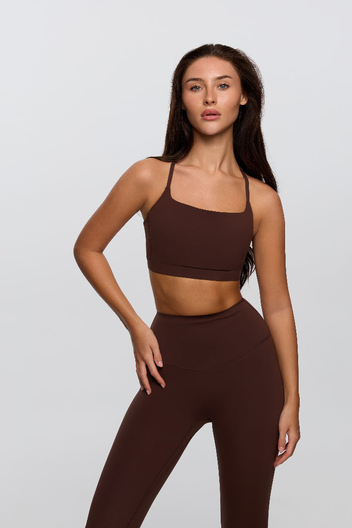 Sculpting Bra Top | Chocolate