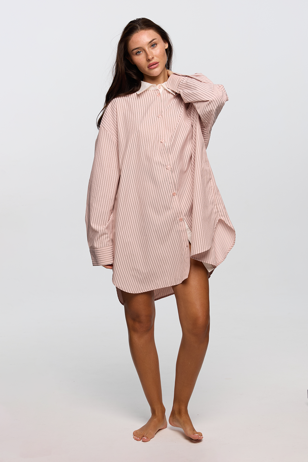 Comfy Boyfriend Shirt | Sky Blue