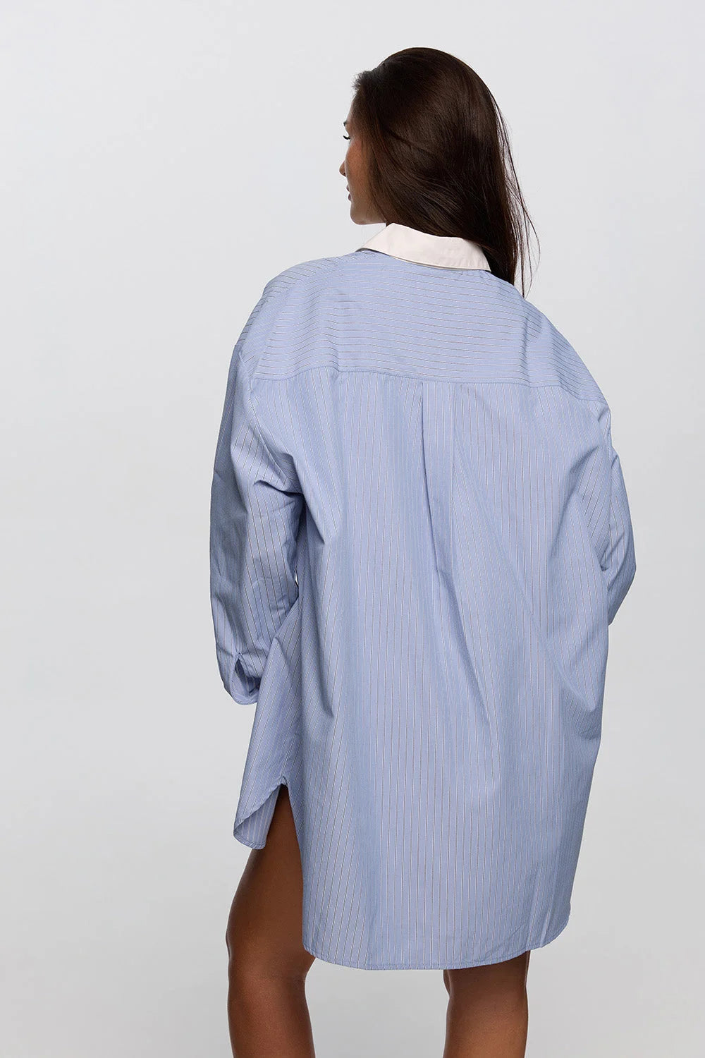 Comfy Boyfriend Shirt | Sky Blue - Product Image