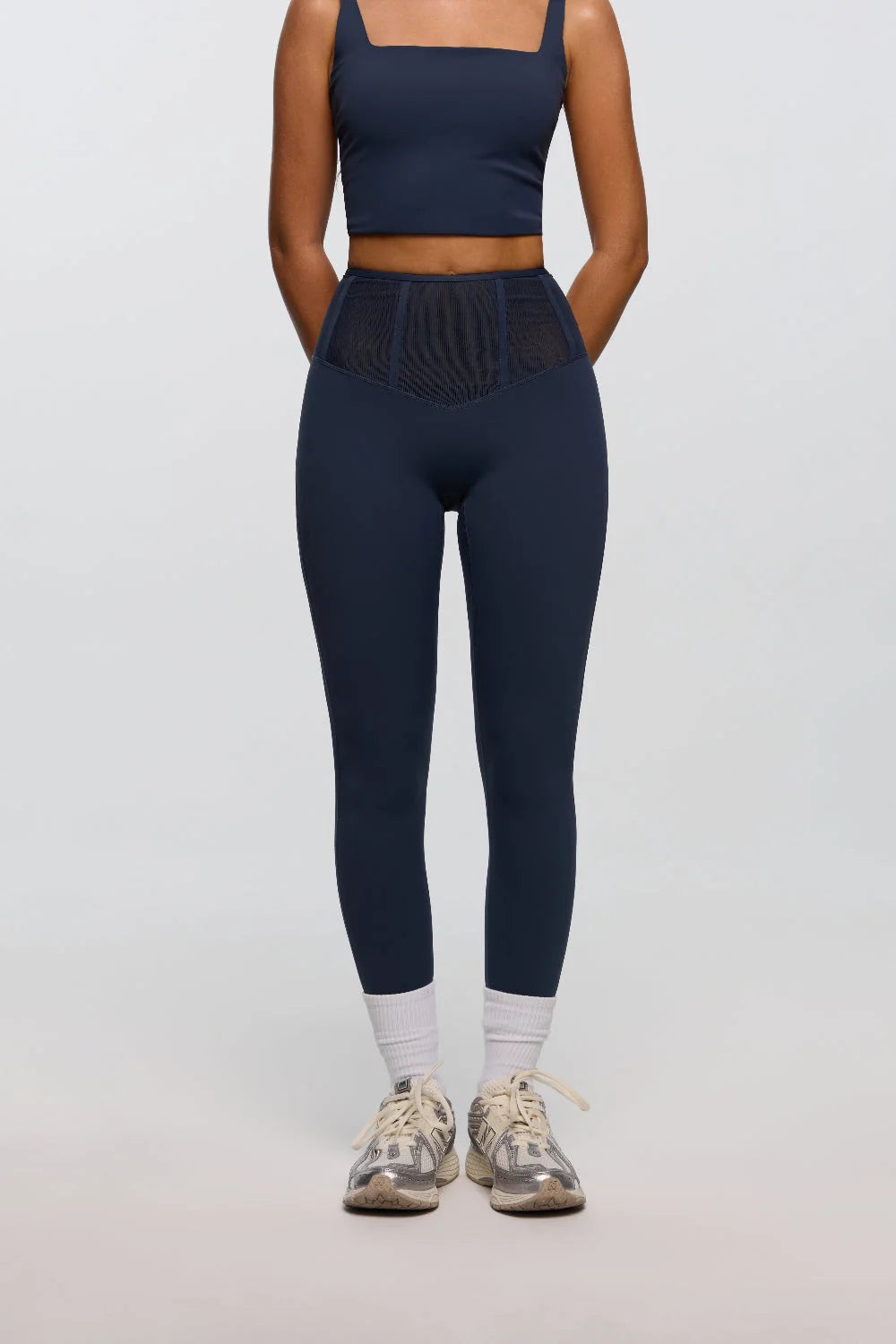 Core Control Leggings | Midnight Blue - Product Image