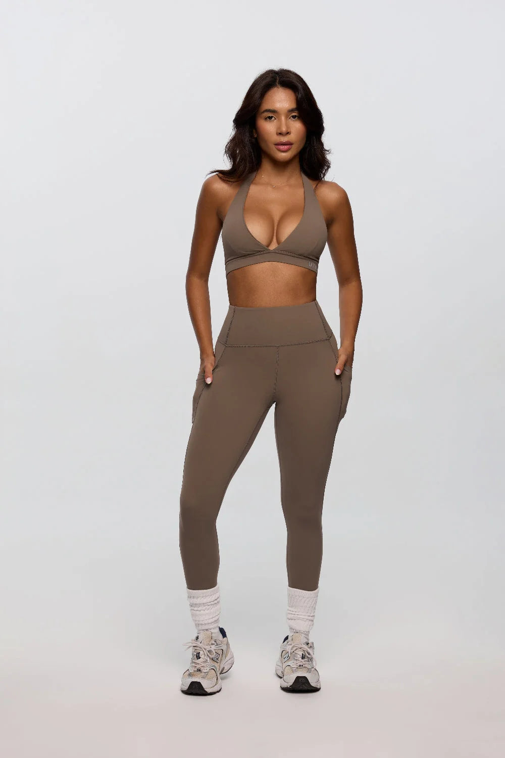 Curve Enhance Pockets Leggings | Toffee - Product Image